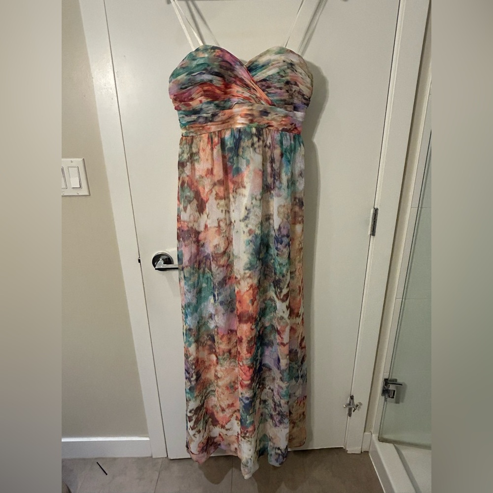 Gorgeous Multi-Colour Aidan Mattox Gown - Sz 6